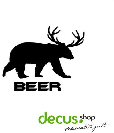 Decus Shop Bear Deer Beer // Sticker OEM JDM Style Aufkleber