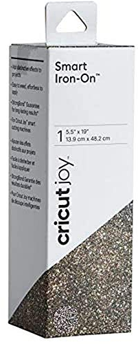 Cricut Joy Smart Glitter Iron On | Multi | 48 cm (19 ft) | Heat Transfer Vinyl Roll (HTV) | for use with Cricut Joy