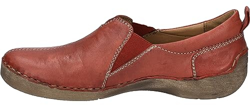Josef Seibel Damen Slipper Fergey 70,Weite G (Normal),Wechselfußbett,Halbschuhe,Slides,Schlupfschuhe,schluepfschuhe,Loafer,rot,37 EU