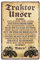 Traktor Unser - Retro Deko Blechschild - Metallschild für Schlepper, Bulldog, Trecker, Landmaschinen, Zugmaschinen, Ackergerät, Trekker Fans - Geschenk Landwirt Landwirtschaft Bauer Farmer - 20x30cm