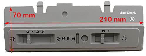 Marel Shop® - Pulsantiera Cruscotto Pannello Comandi Interruttore per Cappa compatibile con Whirlpool Elica per modelli: ESTR.DECOR ST SILVER - ESTR.GR.F90 38041910 - ESTRAIBILE GR F/60