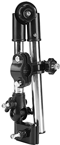 Schirmhalter für Fahrrad, Regenschirm Rollator, Rollator Regenschirm Mit Halter, 360° Verstellbarer Regenschirm Stretch Mount Ständer Halter Kinderwagen Kinderwagen Fahrradstuhl(Schwarz)