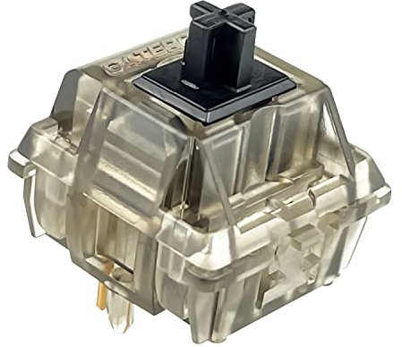 Gateron Ink v2 Switches 5pin RGB Linear Switch for DIY Mechanical Keyboards (105PCS, Black Ink)