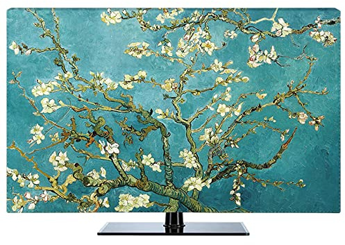 78 Indoor TV Cover, TV Screen Protector Polyester Fabric Printed TV Dust Cover For Flatscreen Television, Smart TVs(Color:D)