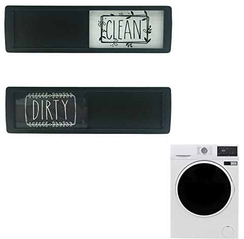 Gusengo Dirty Clean Dishwasher Magnet Indicator - Dishwasher Magnetic Sign for Refrigerators, Dryers, Washing Machines - Clean Dirty Sticker with Waterproof Layers