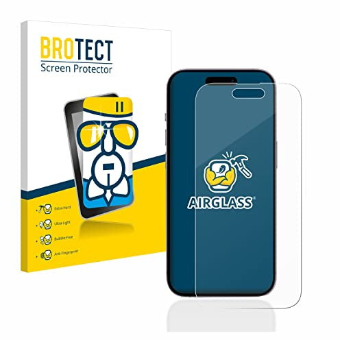 BROTECT Schutzglas für Apple iPhone 14 Pro | Transparenter Displayschutz Made in Germany Schutzfolie Panzer Folie Glas 9H Anti-Fingerprint Einfache Montage Clear