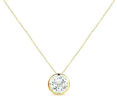 AMORINO Collana Donna Punto Luce In Acciaio Inossidabile (Oro)