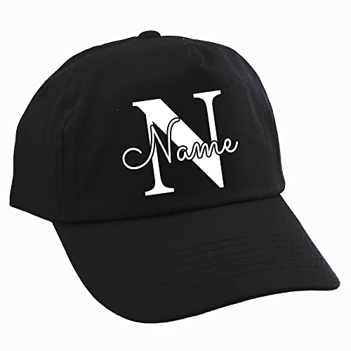 Elefantasie Personalisierte Cap für Kinder Baseball Kappe mit Name oder Wunschwort Bedruckt für Jungen und Mädchen Buchstabe
