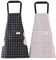 AstarFavor 2 Stücke Männer Damen Küchenschürze,Wasserdicht Latzschürze mit 2 Taschen, Kochschürze,Grillschürze,Schürze(schwarz,grau)