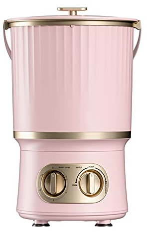 REALN 3KG Portable Washer and Spin Dryer with Blu Ray, Mini Laundry Machine Small Washing Machine Compact Bucket Clothes Washer (Color : Pink)