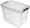 Kreher Aufbewahrungsboxen Robust Store mit Deckel in Transparenter Ausführung. In verschiedenen Größen (wählbar). Aus robustem Kunststoff. (115 L)