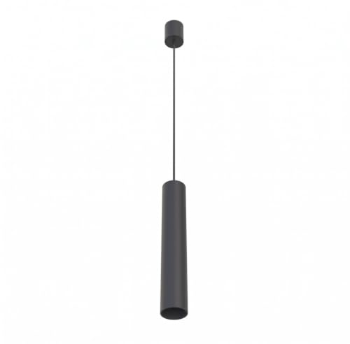 Licht-Erlebnisse Hängeleuchte Schwarz verstellbar schmal Ø 4 cm H: max. 130 cm für R35 GU10 Metall Modern Hängelampe Wohnzimmer Esszimmer Küche