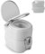 TANGZON 20L Portable Toilet Camping Porta Potty, 150 KG Travel Toilet Potty Seat with Waste Tank, Flush Pump, Compact Indoor Outdoor Dual Outlet Commode with Handles for Camping, Fishing, Boating