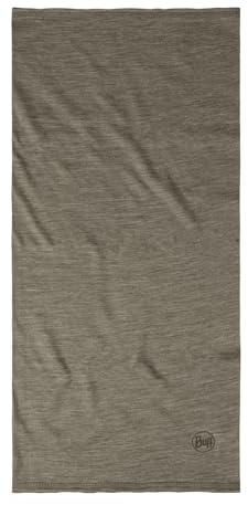 Buff Merino Lightweight Multifunctional Neckwear Taupe Gray Unisex Adult