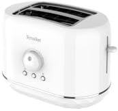 TERRAILLON - Grille pain DIAMANT BLANC - 2 Fentes 13 cm- 6 niveaux puissance (870W) - Réchauffe viennoiserie - Décongélation- Réchauffage - Arrêt automatique - Base reliefée Diamant
