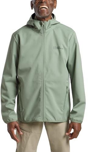 Jack Wolfskin Herren Bornberg Hoody M Softshelljacke, Eucalyptus, L EU