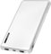 Powerbank 10000 mAh, 2X USB-A + 1x USB-C (für Geräte) mit Schnellladenfunktion, USB-C + Micro-USB (Aufladen der Powerbank), Weiß