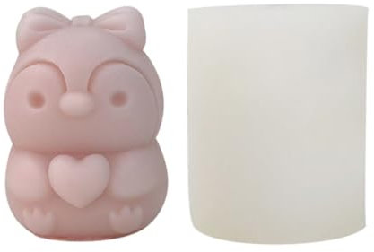 3D-Liebes-Pinguin-Kerzenform, Tierformen, Silikonformen, Kerzenherstellung, Formen
