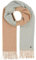 FRAAS Damen-Schal aus Wolle - 43 x 195 cm - zweifarbige Stola für Herbst und Winter - Made in Germany - Sustaninability Edition Misty Blue