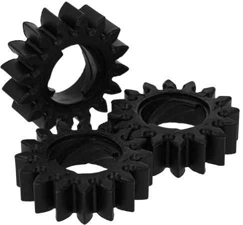 vhbw 3x Roue crantée remplacement pour Briggs & Stratton 280104S pour démarreur, starter électrique pour Tondeuse à gazon - 4 cm rouage, 16 dents