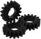 vhbw 3x Roue crantée remplacement pour Briggs & Stratton 280104S pour démarreur, starter électrique pour Tondeuse à gazon - 4 cm rouage, 16 dents