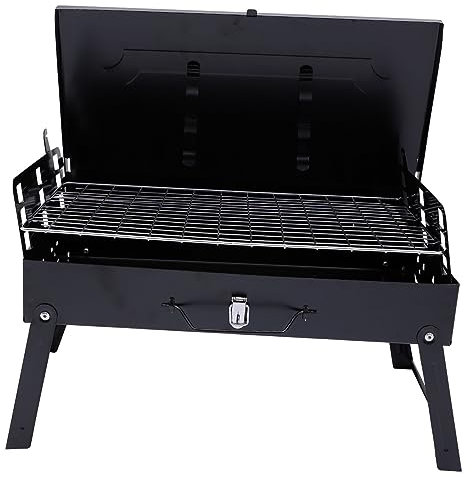 TINEASUR Klappbarer Holzkohlegrill Bbq-grill Mit Tragbares Grillset Für Outdoor-aktivitäten Praktisch Und Langlebig