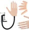 CENBEII Practice Hand for Acrylic Nails - Nail Practice Hand with Replaceable Nail Tips Set - Removable Nail Hand Practice Model for Nail Tech Essentials