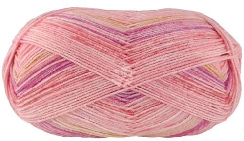 LANA GROSSA Meilenweit 100 Merino extrafine Luna | Hochwertiges Sockengarn, waschmaschinenfest | Handstrickgarn aus 75% Schurwolle & 25% Polyamid | 100g Wolle, Stricken & Häkeln | 420m Garn FB4117