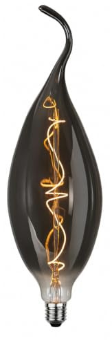 Star Trading LED E27 C125 Vintage Smoke Glas Filament 2200K 45 lm Dimmbar