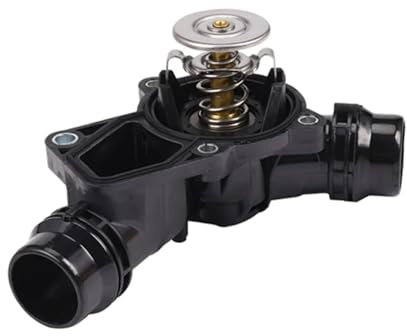 termostato de coche/Compatible con BMW E46 E39 X5 X3 Z3 Z4 330I 525I, conjunto de carcasa del termostato del refrigerante del motor, color negro, 11531437040 Termostato refrigerante