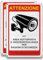 FloraVigo Cartello di videosorveglianza, autoriflettente, cartello di proprietà privata, pannello di allarme di sicurezza, pannello in alluminio, pannello di allarme (30x20cm) x 2