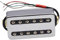 F Fityle Pick-up Bridge Humbucker pick-up de pont léger avec des vis de montage et une de ressorts Spliting des guitaristes de ramassage, Argent