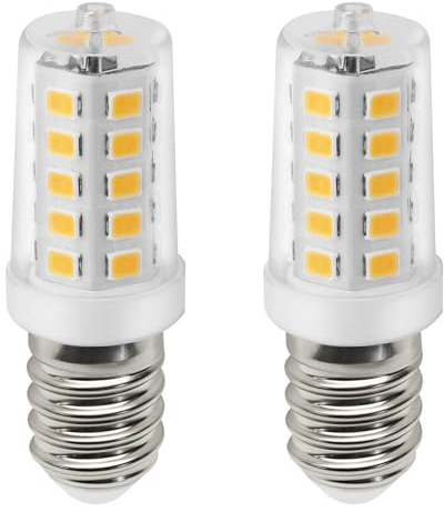 FEILEMAN E14 LED Warmweiß 2700K Lampen Kühlschranklampe 3W 270LM Entspricht 30W Glühlampe für Kühlschrank, Salzlampe, Dunstabzugshaube, Nicht Dimmbar 2 Stück