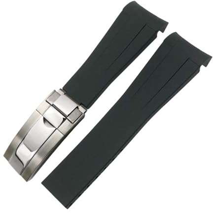 20mm 21mm 2 mm di Orologio in Gomma Fit per GMT Master Silicone Cinghia Black Watch Brand Bracciale