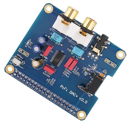 Generic Digitale Audiokarte High-End DAC für 3B/2B/B, Perfekt Kompatibel mit HAT-Größe für Audiophile