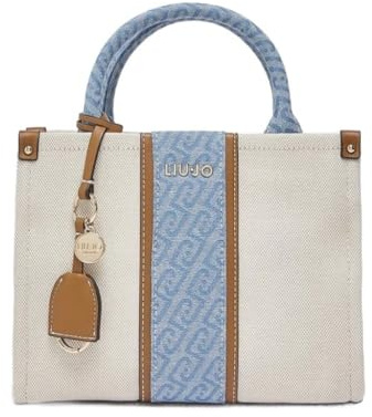 Liu Jo borsetta borsa a tracolla Ridhi Tote Bag Neutro/Denim avorio