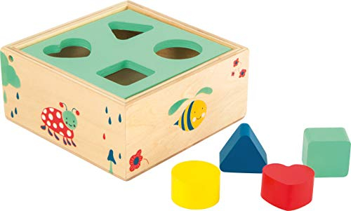 small foot Steckwürfel Move it, aus FSC 100%-zertifiziertem Holz, Motorikspielzeug, ab 12 Monaten, 10944