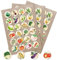 Logbuch-Verlag 72 bunte Gemüse Küchenaufkleber - Essen gesunde Ernährung Sticker Küche Aufkleber Gemüsesorten Basteln mit Kindern 4 cm