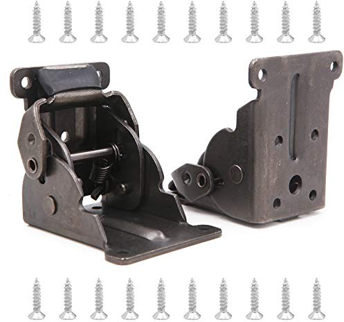 Boerni Lot de 2 supports de fixation pliables et verrouillables pour pieds de table avec vis