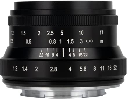 7artisans 35mm F1.2 Mark II Large Aperture Lens APS-C Manual Fixed Lens for Fujifilm X-Mount Mirrorless Camera Like X-A1 X-A10 X-A2 X-A3 A-at X-M1(New Edition)