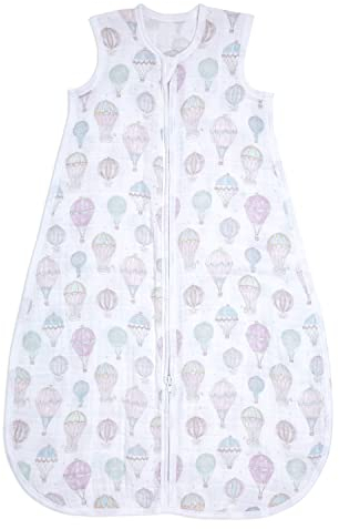 aden + anais™ Leichter Bio-Baumwoll-Musselin-Schlafsack 1,0 TOG Above The Clouds-in The Sky (18-36 Monate)