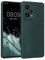 kwmobile Handyhülle kompatibel mit Xiaomi Redmi Note 12 Pro 5G Hülle - weiche Silikon Case metallisch schimmernd in Metallic Petrol