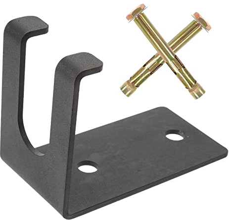 Sosoport 1 Set Langhantel-Aufbewahrungsregal Fitness-Zubehör Wandregale Zur Aufbewahrung Wandhalterung Hantelscheibenhalter Macebell-Haushalts-Langhantelstangen-Rack Stahl Schwarzes