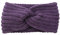 Winter Häkelarbeit Stirnband Mädchen Frauen Haarband Verdicken Stirnbänder Kopfband Haarband Ohrenwärmer Headwrap für Einkaufen Skifahren Laufen,Lila