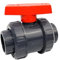 Profi Kugelhahn 40mm mit 2 x Klebemuffe aus PVC - U 10 bar DIN 8063