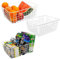 LOSYHU 3 Pack Metal Wire Storage Baskets, XLarge White Wire Baskets, Chest Freezer Organiser Baskets, Metal Storage Organizer Bins with Handles for Pantry, Freezer, Cabinet, Shelves - 40 x 29 x 16cm
