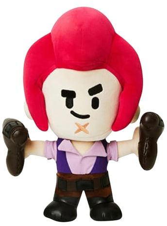 9,84 Zoll Brawl-Stars Serie Plüschpuppen Peripherie Beliebte Shooter Charaktere Plüschpuppen, Zarte Anime Figur Shelly/Pam/Der Cousin/Spike/Crow/Löwe/Wenig Plushie