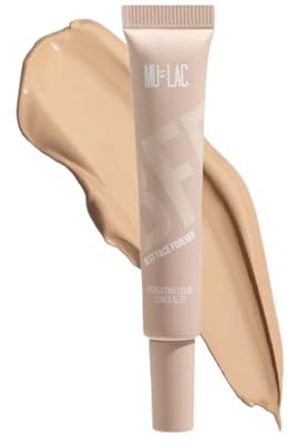 Mulac Cosmetics BFF Concealer, flüssig, feuchtigkeitsspendend, LEO 5Y, mittelbeige mit gelbem Unterton, Vegan, 10 ml