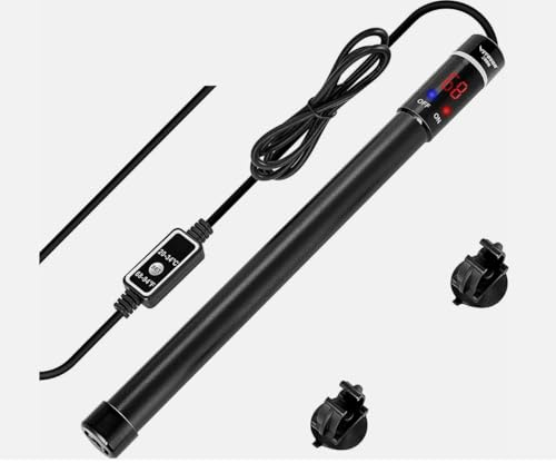 Marine Color Titan Aquariumheizer Unterwasser 200W 300W 500W, Vollständig Tauchsicher mit LED Temperaturanzeige, Titan Heizstab für Süß- und Meerwasseraquarien (500w)