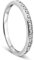OROVI – Gold Ring Memoire aus 9 Karat Weißgold (375) mit 16 Diamanten (0.05 Ct) – Hochzeitsring Damen mit Brillanten – Verlobungsring allergenfrei & handgemacht (Größe 58)